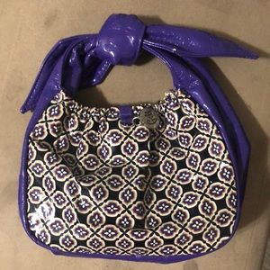 Vera Bradley frill tippy tie bag (simply violet collection)